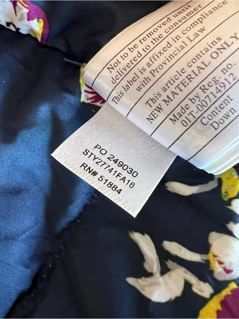 Patagonia Mushroom Print Bivy Jacket Down Coat XS